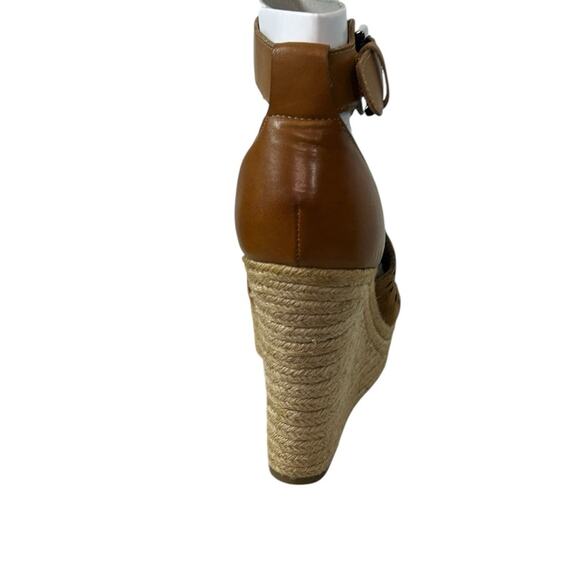 Marc Fisher Hasina Dark Brown Suede Ankle Strap Wedge Sandals Size US 9.5 NIB - Picture 6 of 11